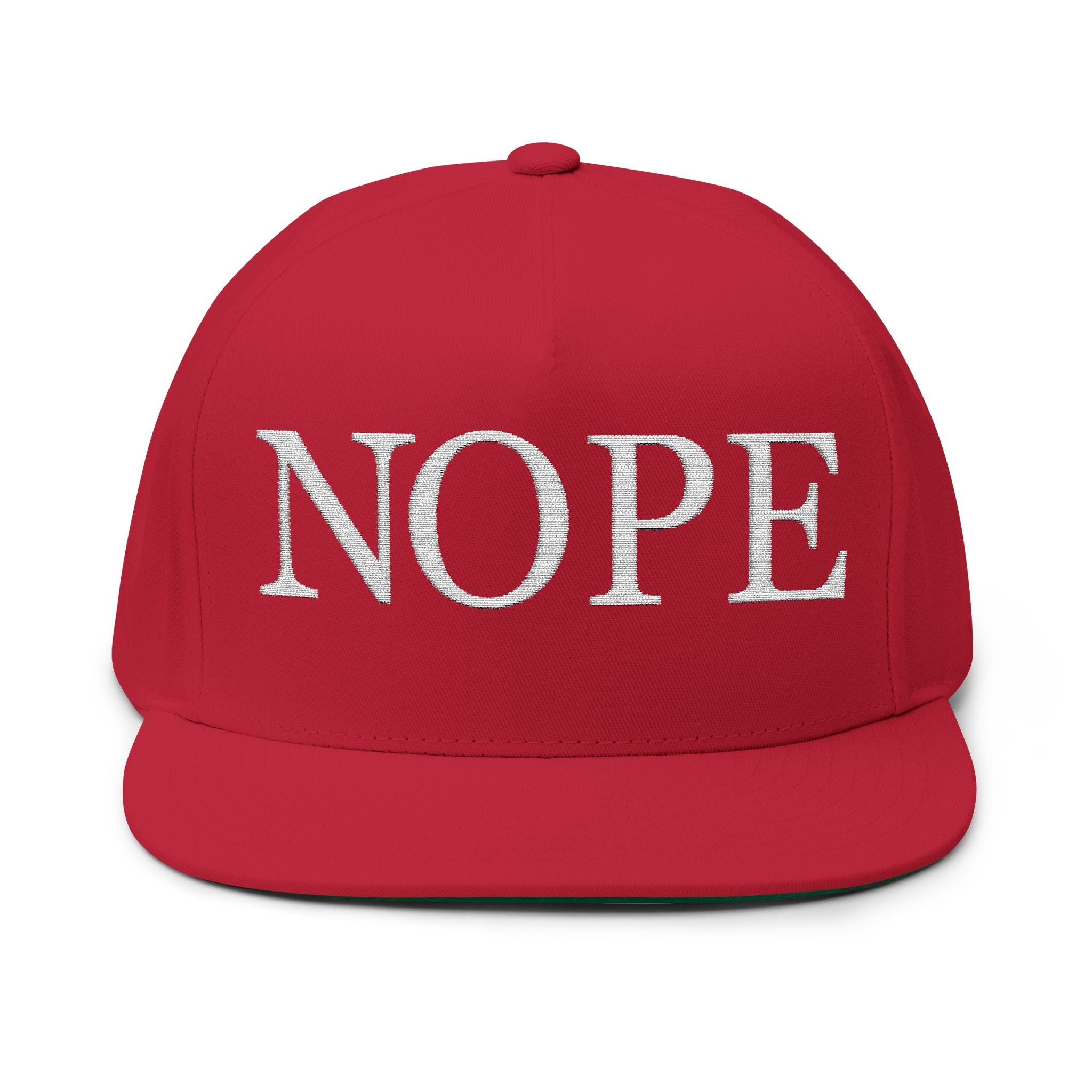 The NOPE Embroidered Cap - Snapback