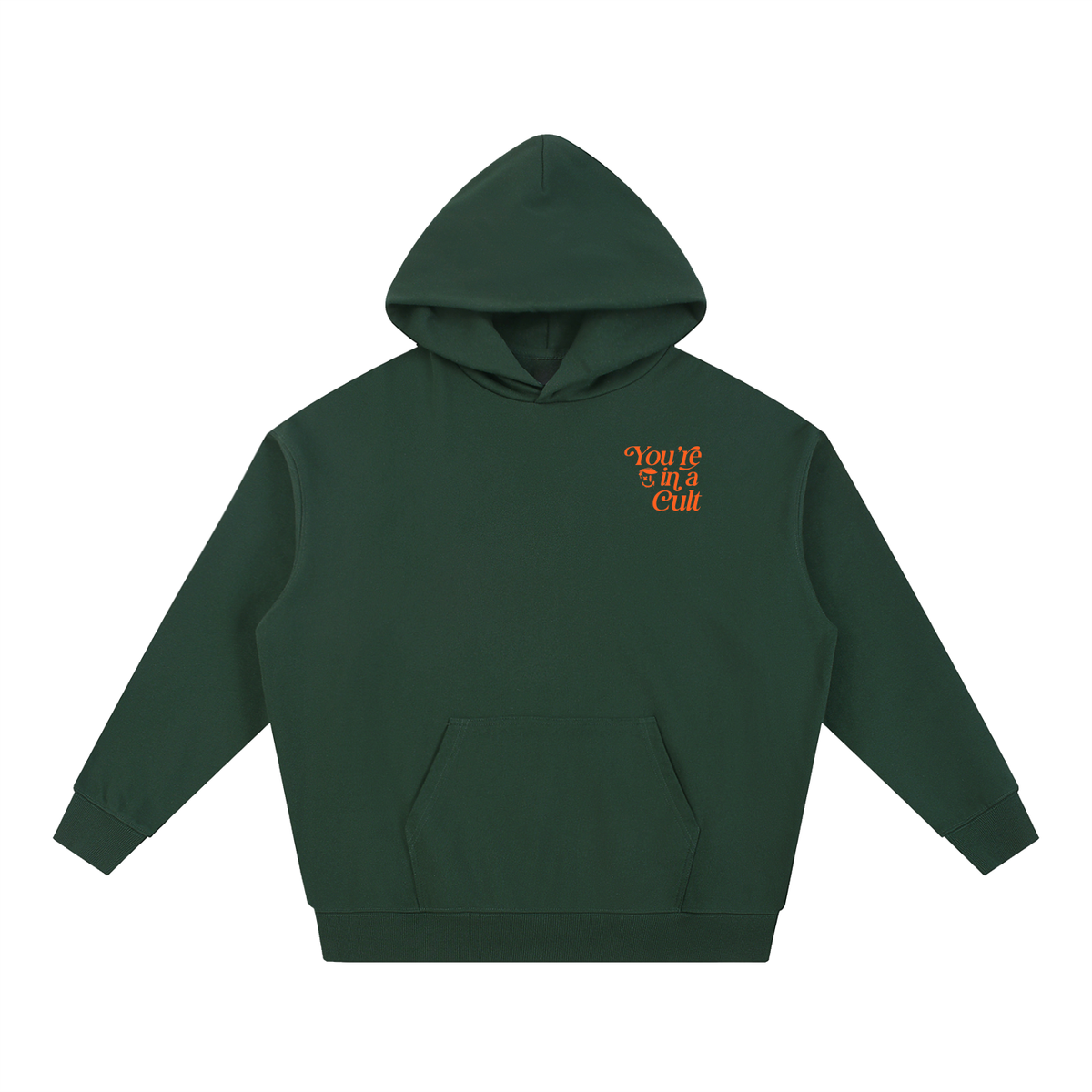 Cult Green Orange Hunter Essential Heavyweight Hoodie
