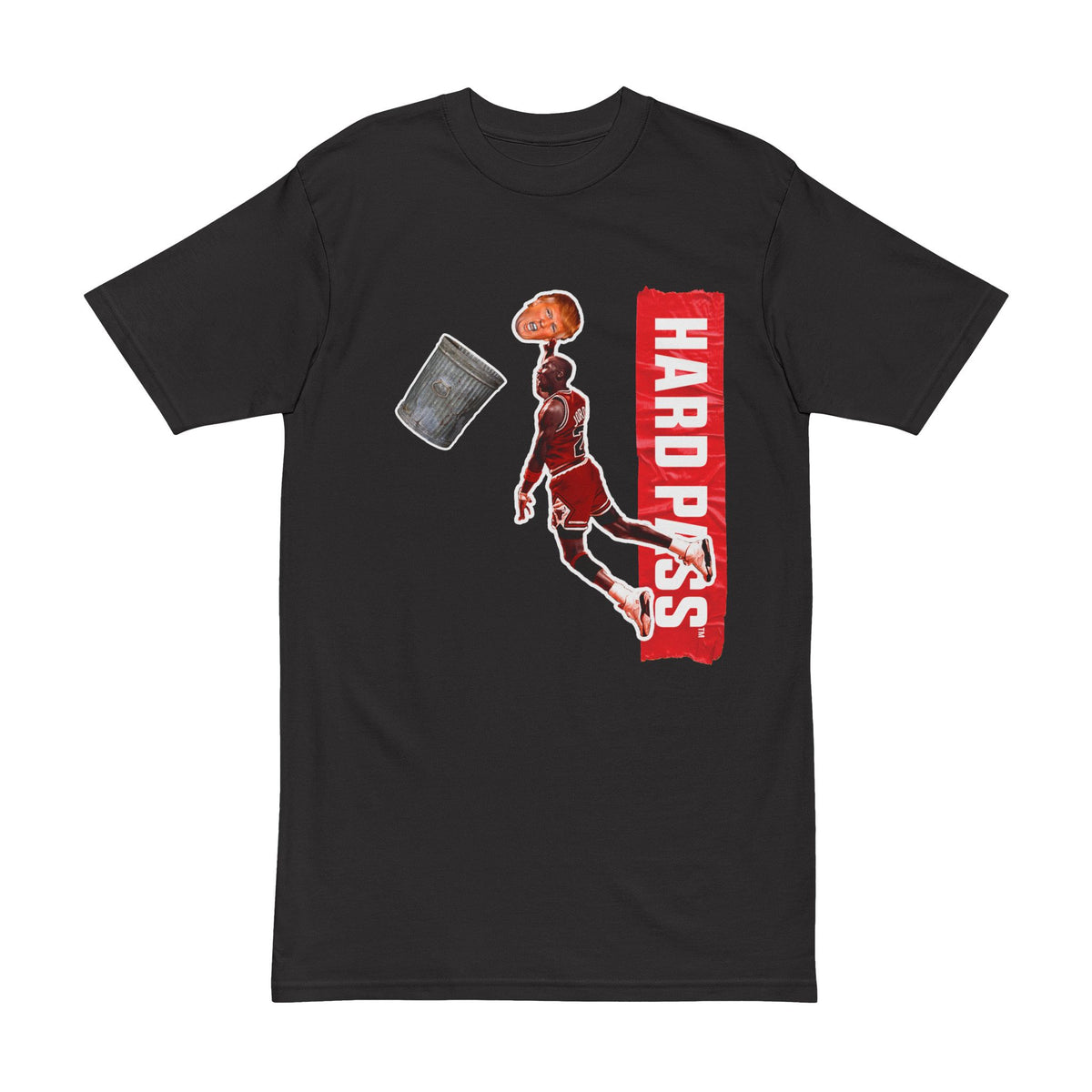 Men's Heavyweight Tee - Basketball Dunk Design